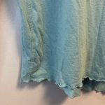 Sundance  Top Slate Blue Scoop Neck Long Sleeve Breast Pocket Tee Sz L EUC Photo 4