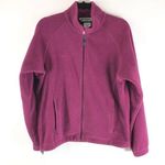 Columbia  Womens Fleece Jacket Full Zip Pockets Purple Size M Photo 0