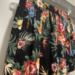 Forever 21 F21 Black Multicolored Tropical Floral Printed High-Waist Shorts - S Photo 6