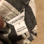 Calvin Klein Dark gray and white striped shorts with belt never worn Photo 3