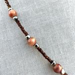Carnelian Orange beaded pendant necklace Photo 2