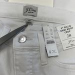 NWT J.Crew 9" Billie Demi Boot Cut Crop White Jeans. size 28 Photo 3