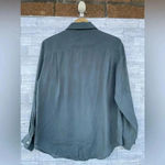 Kith women’s steel blue gray blouse size medium Gray Photo 6