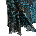 Vintage Y2K Babydoll Top Bell Sleeve Dainty Floral Goth WhimsiGoth Grunge Size M Black Size M Photo 4