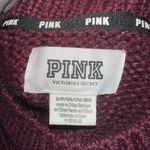 Victoria's Secret Victoria Secret Pink Boyfriend Sweater Knit Campus‎ Crew Pullover Maroon Size S Photo 5