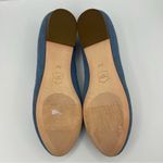 Talbots Ryan denim embroidery butterfly flats women’s Size 6M Photo 6