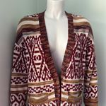 Lucky Brand  Aztec cardigan women boho southwest size medium Photo 2