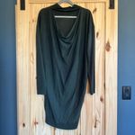 Dark Green Open Back Knit Dress Size M Photo 6