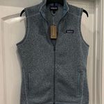 Patagonia Heathered Blue Fleece Vest Small Photo 0