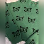 LA Hearts Green butterfly L.A. hearts sweater NWT Photo 2