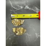 Givenchy Vintage  Half Fan Shaped Clipped-on Earrings Gold Tone 2in Photo 7