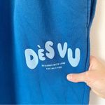 Des Vu Bubble Cuffed Sweatpant Joggers Sz L Blue Size L Photo 4
