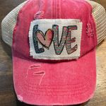Love Pink Ponytail Trucker Cap Photo 0