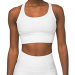 Lululemon  Energy Bra Long Line Texture size 8 off white Photo 0