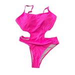 Tempt Me One Piece Swimsuit Hot Pink Cut Out High Cut Sexy Swimwear Small Photo 5