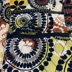 Vera Bradley Cocoa Moss Large Laptop Tote Bag Green, Brown, Black & White Boho Paisley Floral Photo 3