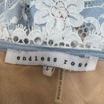 Endless Rose  Lt Blue White Lace Paris Peaches Mini Dress size Large $150 Photo 2