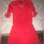 Trouvé red wrap style romper satin contemporary boho classic designer spring Size XS Photo 4
