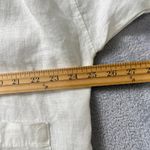 Linen Blanc 100% Linen Open Front Drape Jacket White Oversized Blazer Size US 2X Photo 4