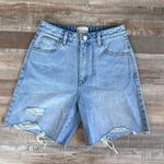 Abrand Jeans Carrie Shorts in Ida Rip Size 26 Blue Photo 0