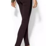 Rag and Bone Wine Black Pop Legging Lamb Leather Panel Skinny Jeans Size 25 Photo 4