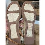 Talbots new with defects PAMELA BOW LINEN ESPADRILLE WEDGES sz 7.5 Photo 7