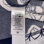 LuLaRoe Daniella Cross Back Tank Shirt Floral Blue White Crepe Fits Medium top Photo 5