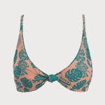 Berlook Green Floral Reversible Bikini Top & Tie Bottom Size L Photo 6
