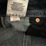 Miss Me  Y2K Signature Dark Wash VTG Tribal Blue Jean Shorts with Embroidery Photo 8