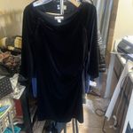 Boston Proper Muse For Velvet Black Ruched Dress Sz 12 Holiday Party Whimsygoth Photo 9