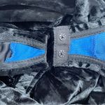 YITTY  by Lizzo Plusshy Asymmetrical Bodysuit Iconic Black Crushed Velvet Size XL Photo 11