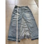 High Rise Denim Skirt Womens Size Medium Slit Southwestern Western Desert Boho Blue Photo 7