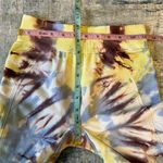 Tory Burch Sport Yellow Blue Seamless Tie Dye 7/8 Leggings Medium Photo 6