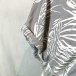 Hilary Radley gray and white palm leaf print knit dress size large Photo 3