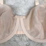 New CUUP The Balconette Mesh Bra Size 30F Blush Beige Nude Underwire Sheer Sexy Tan Photo 2