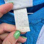 Vint. 80s Cortiva Color Block Blue Yellow Green White Batwing Windbreaker Blouse Size L Photo 4