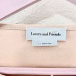 Lovers + Friends Keaton Cropped Sweater Tan Size S Photo 2