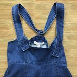 BCBGeneration NWT  Frayed Edge Overall Denim Dress Photo 5
