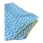 Y2K Blue Chevron Neon Scarf Women's One Size 2000's Style Light Weight Photo 1