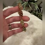 Jackie Kennedy Camrose Kross Swarovski Crystal Egg Gold Tone Bracelet Photo 4