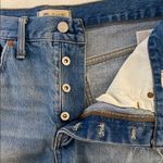 Madewell  Blue Distressed Jean Shorts Cuffed Photo 14