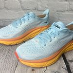 Hoka One One Womens Clifton 8 Summer Song/Ice Flow Size 10B Blue Photo 1