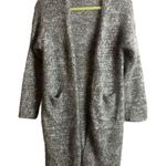 Elliatt  Gray and White Open Cardigan Photo 0