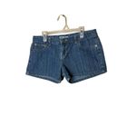 Vintage Blue Heart Y2K Denim Shorts‎ Size 31 inch Waist Photo 1