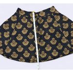 Vintage Black & Gold Jacquard Mini Skirt ✨ Photo 3