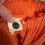 Anthropologie  Floreat Sanoh Gauze Orange Maxi Skirt Photo 4