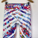 Athleta Cropped Graphic Multicolored Leggings Tights 21” Size Small Like New Photo 9