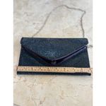 Lulu Townsend Blue Rhinestone Chain Envelope Clutch Bag Photo 6