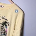 Pismo Beach, CA Crewneck Women’s M Yellow Sweatshirt “High Tides & Good Vibes” Size M Photo 5