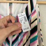 Roz & Ali NWT  Multicolored Colorful Rainbow Maxi Dress Vacation Summer 3X Photo 3